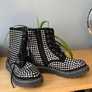 Wild Pair Ryder Lace Up Boots Studded
